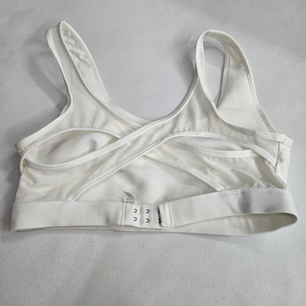 OFFLINE By Aerie Women Sports Bra Large White SWEAT CARDIO Wireless‎